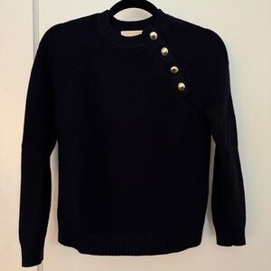 Sézane Gary jumper in navy blue